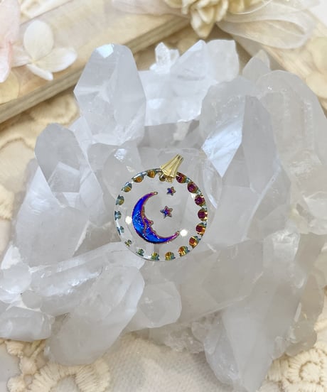 vintage galass moon
