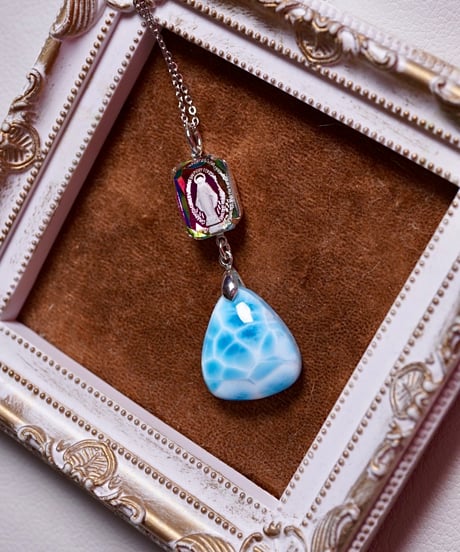 High Quality Larimar × vintage glass（限定１本）