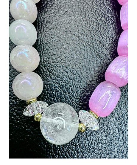 High Quality Himalaya Crystal × Selenite × Rainbow Rosequartz（限定数本）