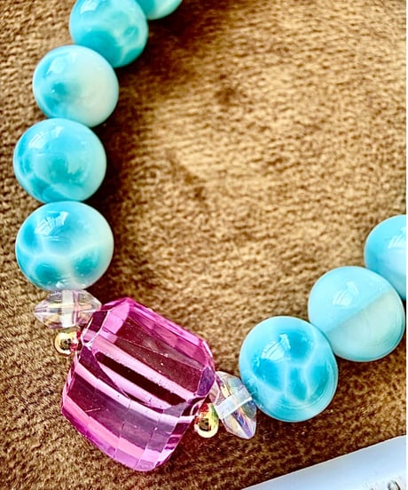 High Quality Larimar × High Quality Pink Sapphire（限定1本）
