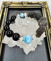 High Quality Larimar × Morion × Cintamani  (限定１本）