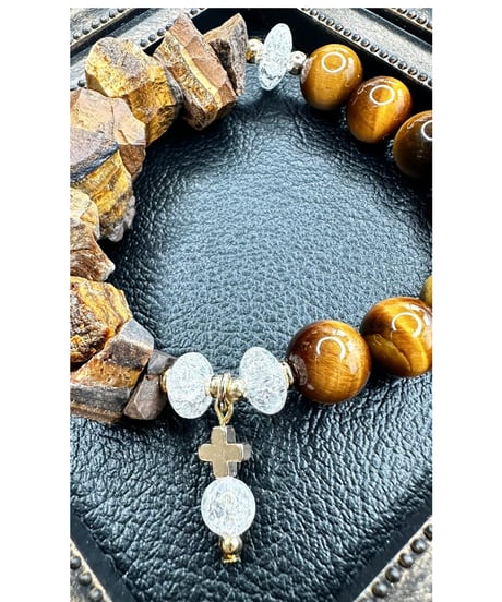 Raw Tiger Eye × Tiger Eye