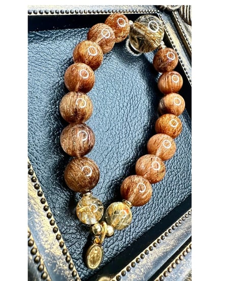 High Quality Copper Rutile × High Quality Golden Rutile Quartz