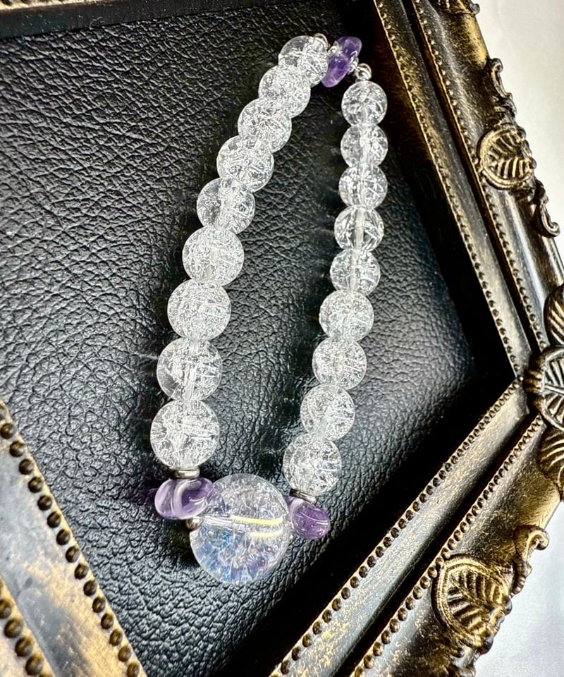 Crackle Quartz × Rainbow Crackle Quartz（限定数本） |