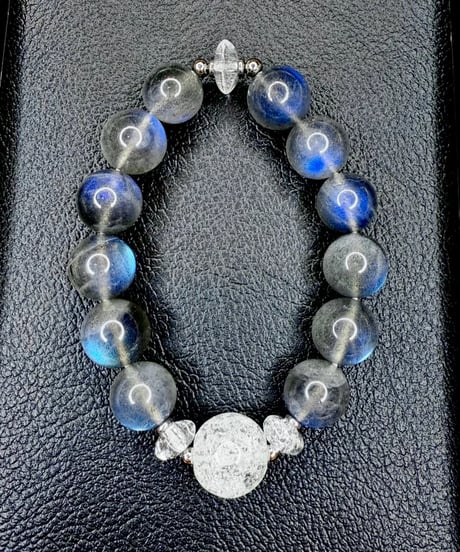 High Quality Labradorite × Crackle Quartz　(数本限定）