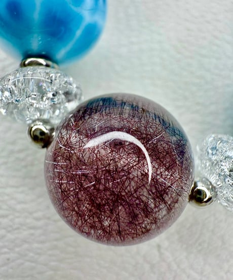 High Quality Larimar × High Quality Super Seven × High Quality Golden Rutile Quartz （限定１本）