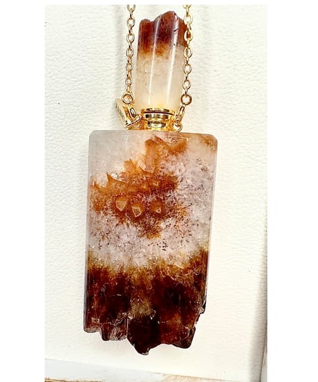 Citrine Bottle Pendant Necklace