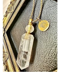 Crystal Point Bottle Necklace Pendant