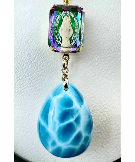 High Quality Larimar × vintage glass（限定１本）