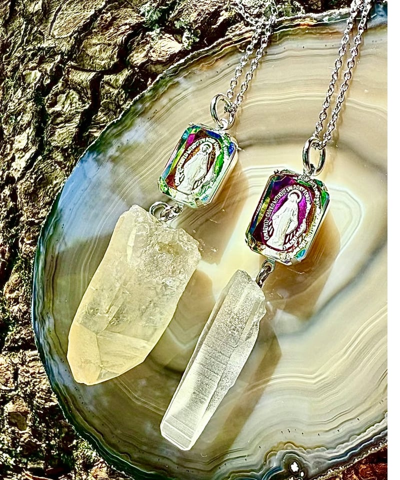 ゴールデンヒーラーレムリアンシード × vintage glass （限定1