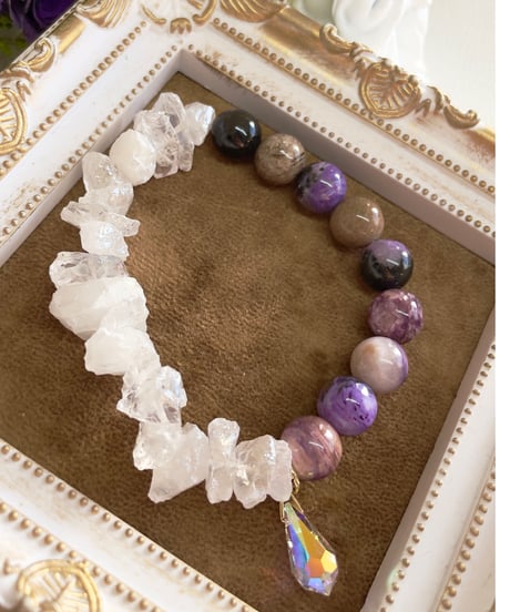 Charoite ×  Crystal