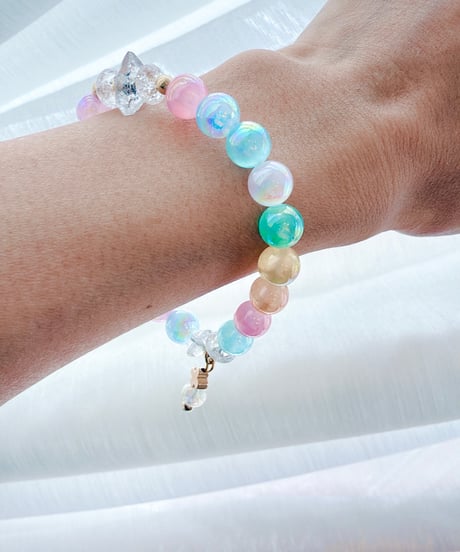 Selenite × Diamond Quartz