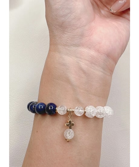 Lapis Lazuli × Crackle Quartz