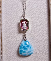 High Quality Larimar × vintage glass（限定１本）