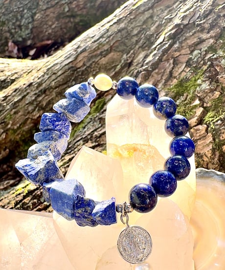 Raw lapis lazuli × lapis lazuli