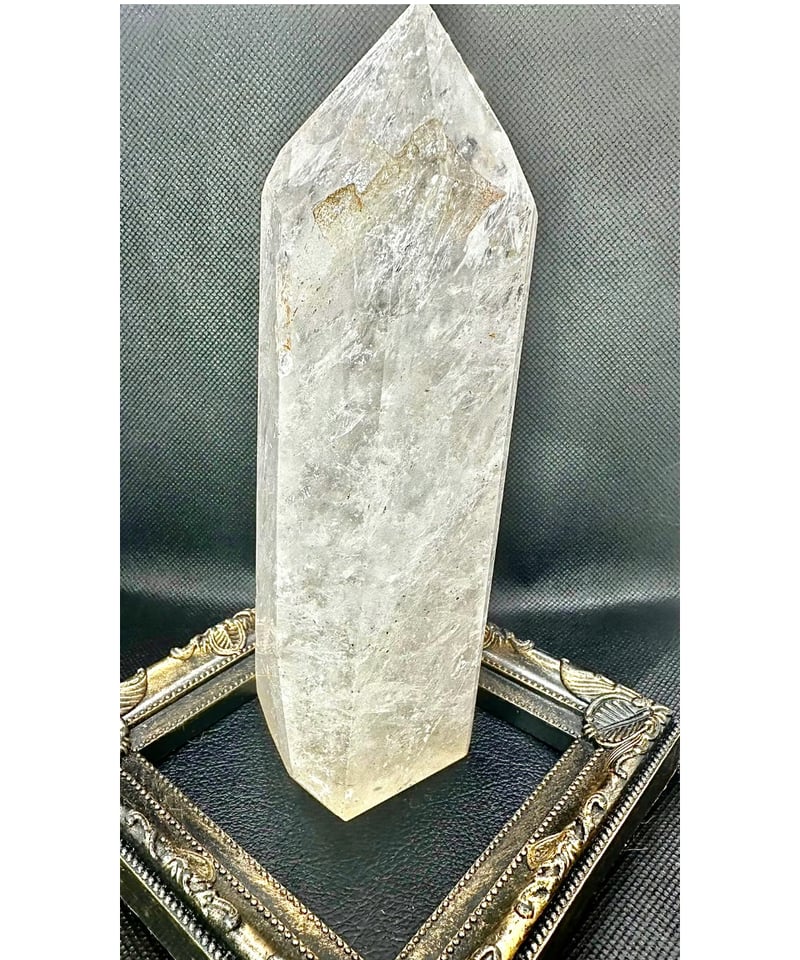 H60cm 六角柱 石の種類不明 一本剣