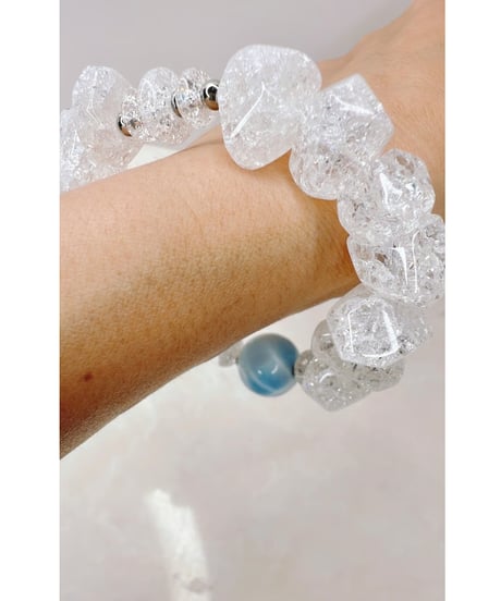 High Quality Larimar × High Quality Crackle Crystal (限定１本）