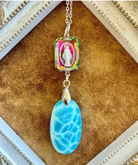 High Quality Larimar × vintage glass（限定１本）