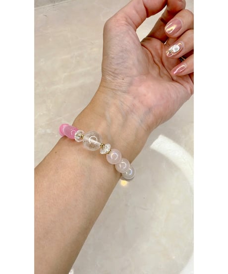 High Quality Himalaya Crystal × Selenite × Rainbow Rosequartz（限定数本）