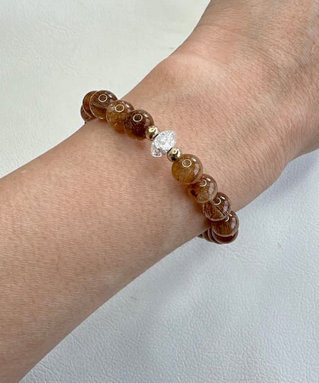 High Quality Golden Rutile Quartz × High Quality Copper Rutile Quartz