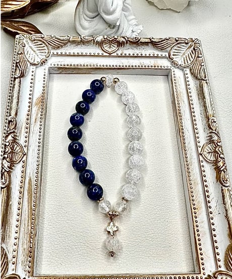 Lapis Lazuli × Crackle Quartz