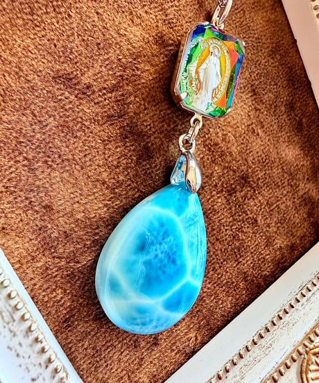 High Quality Larimar × vintage glass（限定１本）
