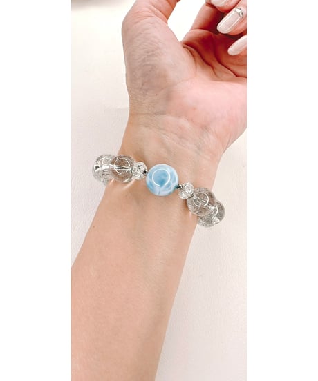 High Quality Blue Rutile Quartz × High Quality Larimar (限定１本)