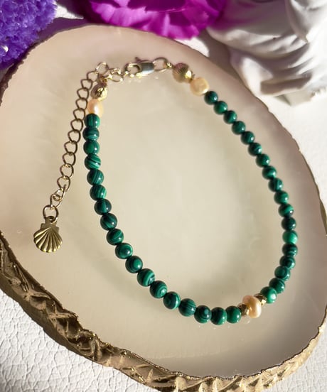 malachite　mini bracelet