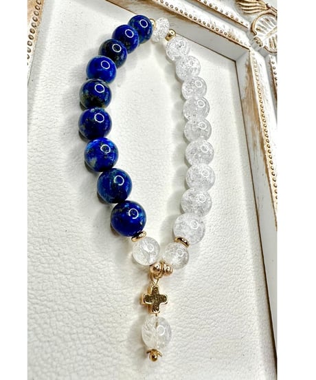 Lapis Lazuli × Crackle Quartz