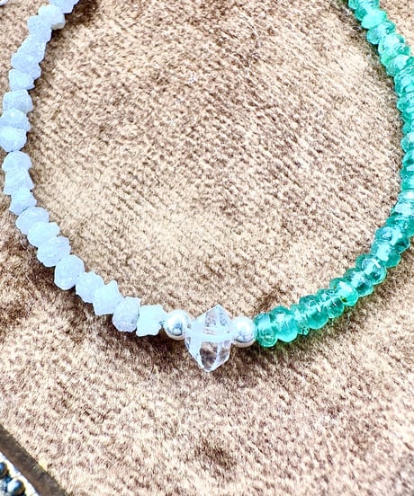 White Raw Diamond × Emerald