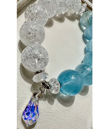 High Quality Aquamarine × Crack Quartz （限定１本）