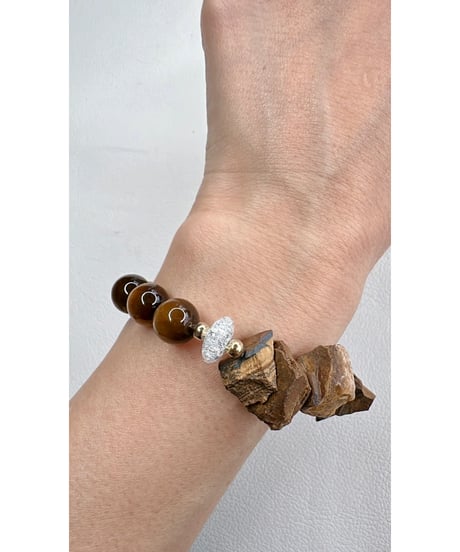 Raw Tiger Eye × Tiger Eye
