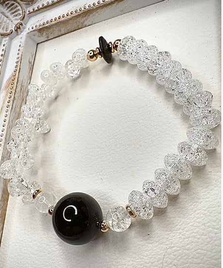 Morion ×  Crackle Quartz × Black Onyx