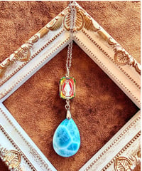 High Quality Larimar × vintage glass（限定１本）