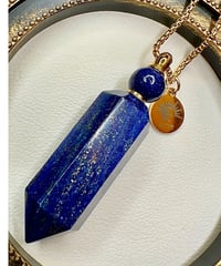 Lapis Lazuli Bottle Pendant Neckl