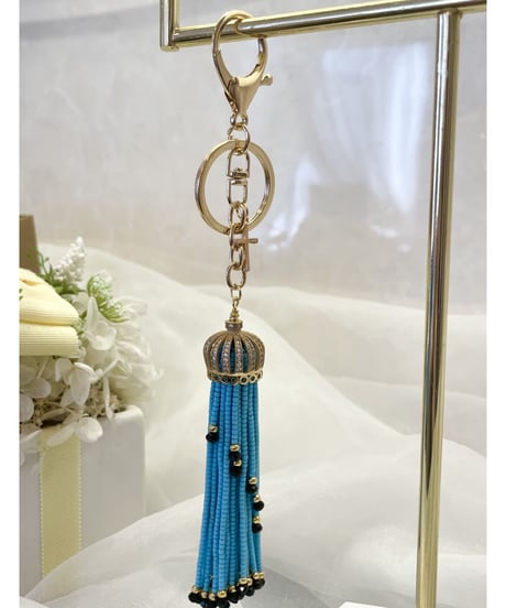 crown　keyring   blue（大）