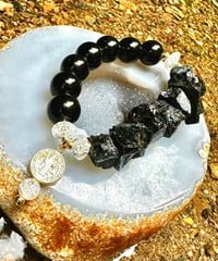 Morion × Raw Tourmaline (限定数本）