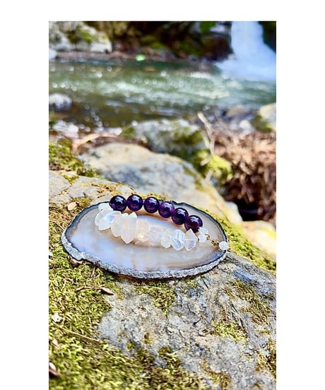 Amethyst × Titanium Crystal