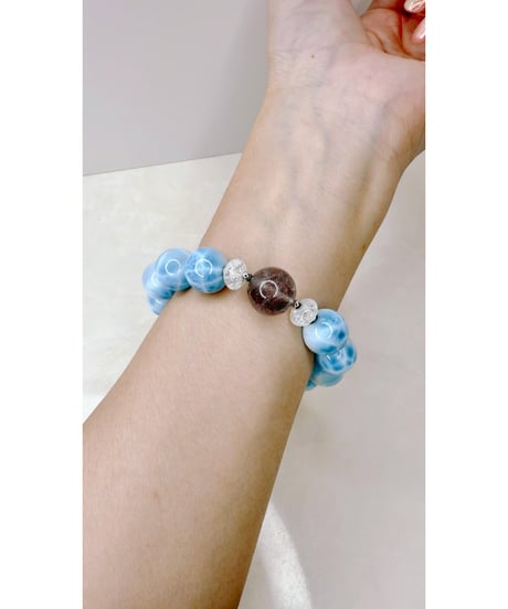High Quality Larimar × High Quality Super Seven × High Quality Golden Rutile Quartz （限定１本）