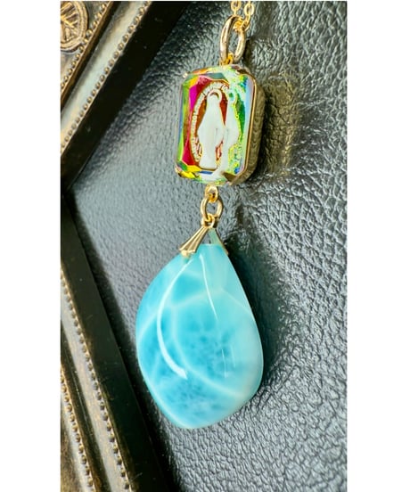 High Quality Larimar × vintage glass（限定１本）