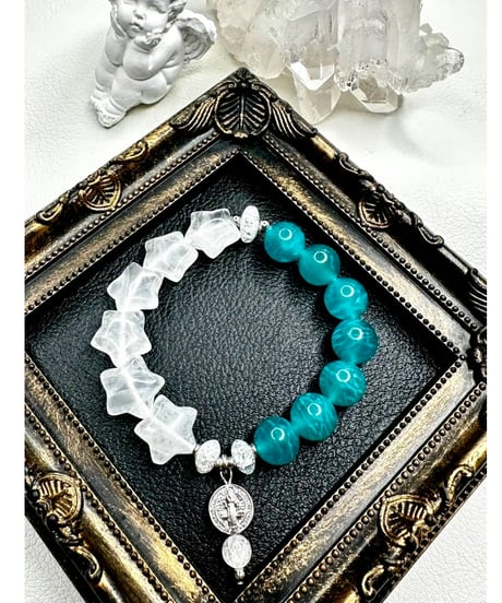 High Quality Amazonite ×  Moonstone