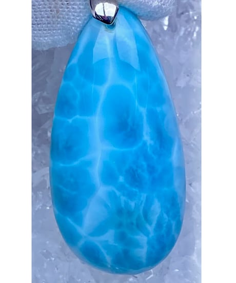 vintage glass × High Quality Larimar （限定１本）