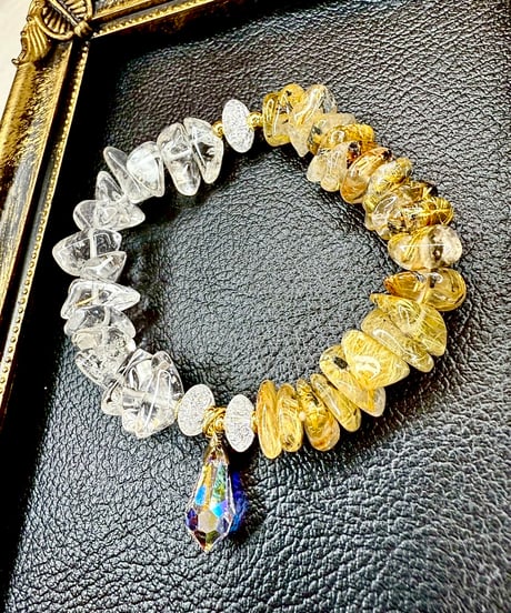 Golden Rutile Quartz × crystal　(限定数本）