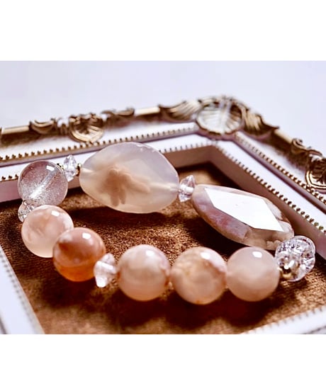Charry Blossom Agate × Charry Blossom Agate   × High Quality Himalaya Quartz（限定1本）