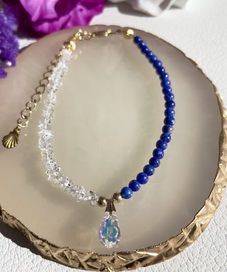 Herkimer Diamond×Lapis Lazuli
