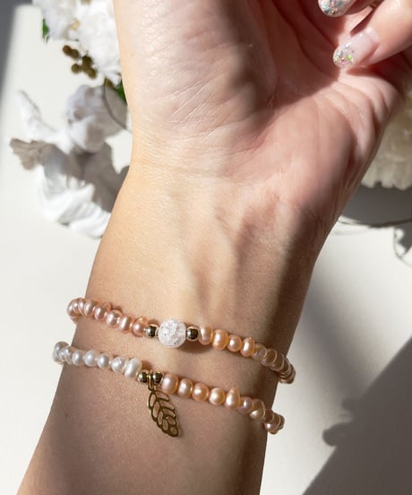 Freshwater pearl  2way（peach）