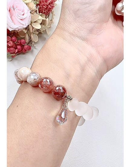 Pink Agate × Matte Crystal