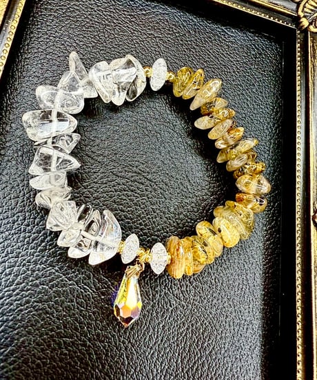 Golden Rutile Quartz × crystal　(限定数本）