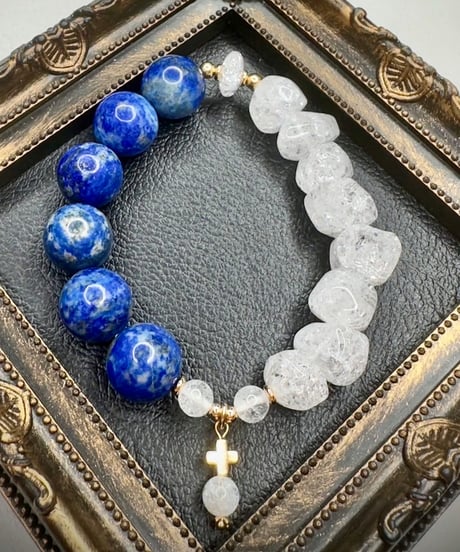 Lapis Lazuli × Crackle Quartz