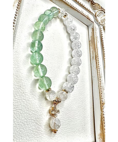Fluorite×Crackle Quartz